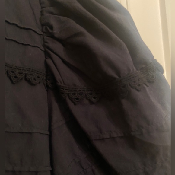 Hudson North Black Puff-Sleeve A-Line Mini Dress - Picture 4 of 5